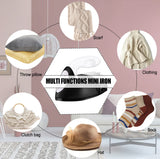 Mini Heat Press Small Iron Portable Heat Press Machine Mini Craft Iron with Charging Base Accessories for DIY T-Shirts, Shoes, Bag and Hats Heat Transfer Vinyl Projects (Black) ACHENYUANYUAN