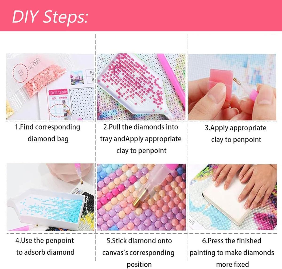 Ohhvvow Glowing Tiger Diamond Painting Kits for Adults, 12x16 Inch 5D DIY Full Round Drill Diamond Art Dots for Home Wall Decor, Gift for DIY Craft Lovers & Beginners Ohhvvow