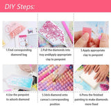 Ohhvvow Glowing Tiger Diamond Painting Kits for Adults, 12x16 Inch 5D DIY Full Round Drill Diamond Art Dots for Home Wall Decor, Gift for DIY Craft Lovers & Beginners Ohhvvow
