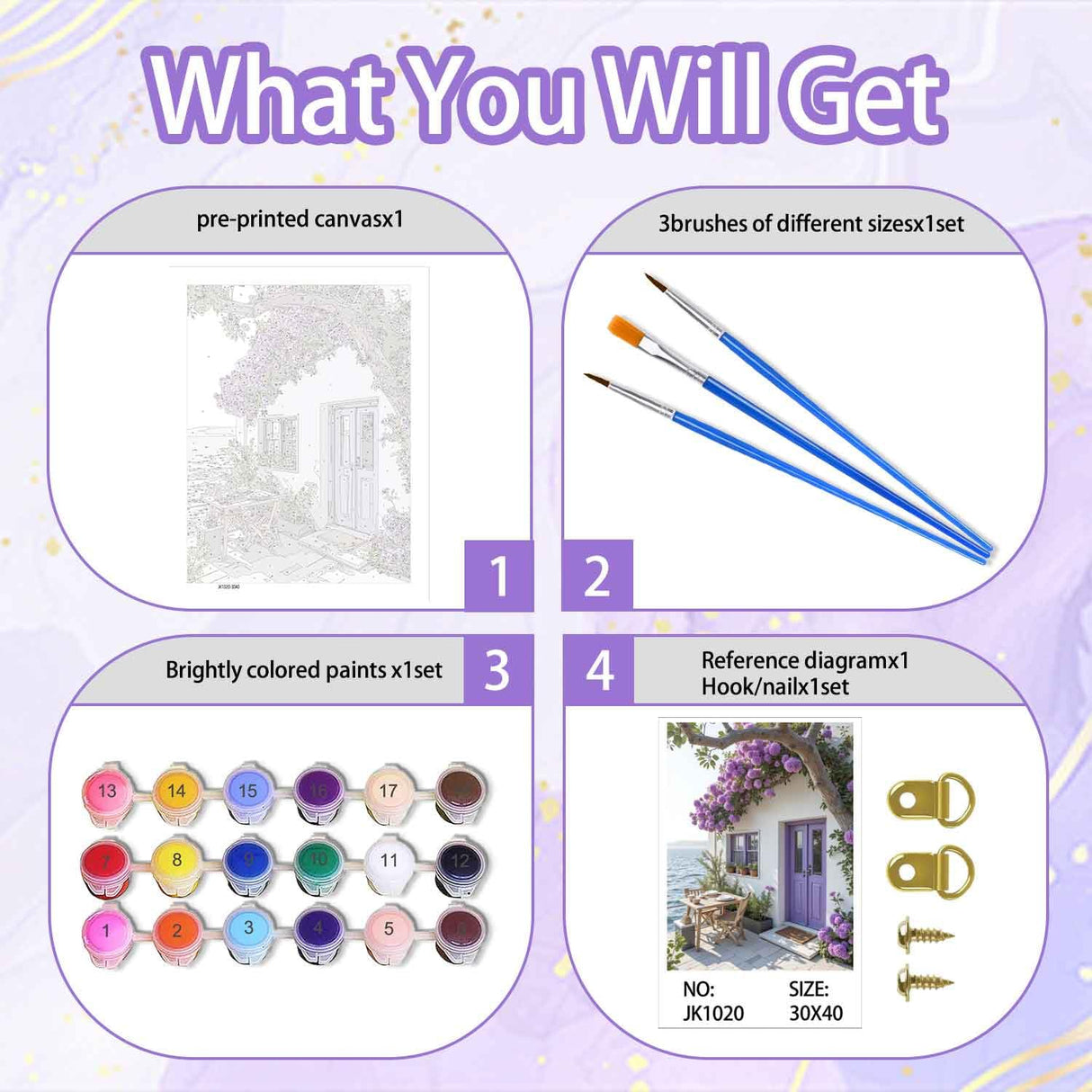 Yunruily Paint by Numbers Kits for Adults Landscape-Paint by Numbers for Adults Canvas,Paint by Number Adult for Gifts Home Wall Decor (16x20inch) Yunruily