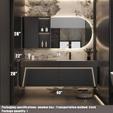 ZGNBSD Floating Bathroom Vanity - Bathroom Vanity with Sink & Smart LED Defog Mirror Cabinet | Solid Wood Luxury Bathroom Vanity | Wall Mounted Installation (Pink, 60") ZGNBSD