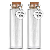 Nuenen 2 Pcs Pet Hair Glass Memorial Bottle Dog Keepsake Memorial Pet Loss Memory Sympathy Gift Vials for Hair with Heart Shape Ornaments White Organza Bags Cat Keepsake Glass for Ashes Fur Urn Nuenen