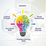 KI Puzzles Jigsaw Puzzle Sorting Trays. 6 Stackable Trays – Puzzle Storage - Holds up to 1500 Pieces KI Puzzles