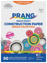 Prang (Formerly SunWorks) Construction Paper, Black, 9" x 12", 100 Sheets Prang