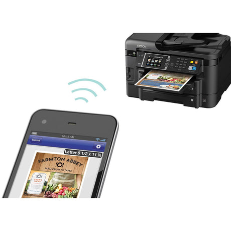 Epson WorkForce WF-3640 Wireless Color All-in-One Inkjet Printer with Scanner and Copier, Amazon Dash Replenishment Ready Epson