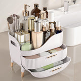 Pajiriona Makeup Organizer with Drawers,Skincare Organizer for Vanity,Storage Box with Handle,Large Cosmetic Display case for Dresser, Bathroom Countertop Pajiriona