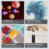 SJUTOUCI Ice Dragon Diamond Art Kits for Adults, Diamond Painting Kits for Beginners, 5D Round Diamond Dots Gem Craft Art Home Wall Decor 12x12 inch SJUTOUCI