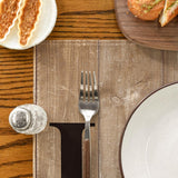 Artoid Mode Wood Love Family Home Together Buffalo Plaid Placemats Set of 4, 12x18 Inch Farmhouse Table Mats Party Kitchen Dining Decoration Artoid Mode