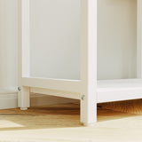 IRONCK Bookshelves and Bookcases 6-Shelf Etagere Bookcase, Industrial Open Display Shelves Geometric Bookcase with Sturdy Metal Frame，Industrial White IRONCK