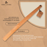 ENA Living Beechwood Shoe Horn, 21.6” Long Handle for Seniors, Smooth & Sturdy, Extra Long Shoe Horn for Your Comfort, Use As A Back Scratcher, Long-Handled Shoe Horn, Long-Lasting Ena Living