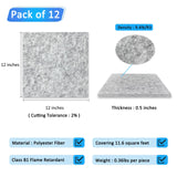BXI Thickened Sound Absorbing Panels - 12 Pack 12 X 12 X 0.5 Inches Dense Acoustic Panels, Echo Noise Reducing Sound Panels, Tackable Studio Panels for Wall and Ceiling Acoustic Treatment BXI
