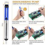 Electric Sodering Iron Kit set 110V 60W Adjustable Temperature Soldering Iron Digital Multimeter 5pcs Soldering Tips Solder Wire Stand, Desoldering Pump Tweezers Welding Tool Screwdriver wire stripper daGodtech