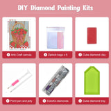 GHHKUD Strawberry Diamond Painting Kits for Adults, DIY 5D Summer Fruits Diamond Painting, Full Drill Flowers Diamond Art Kits Art Pictures Perfect for Relaxation and Home Wall Decor 30x40cm GHHKUD