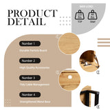 Virubi Modern TV Stand with 3 Cabinets & Open Shelves, Minimalist Wooden Entertainment Center for TVs Up to 80”, Sturdy TV Console for Living Room Bedroom Decor Virubi