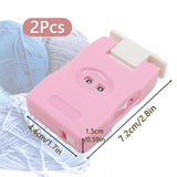 Joyangy 2-Pack Pink Knitting Counter Set, Crochet Stitch Marker, Row Tally, Manual Knit Counting Tool for Craft Yarn, Crocheting Supplies, Portable Needlework Travel Accessories Joyangy
