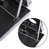 Polmart 4-Tier Brochure Stand. Heavy Literature Display Magazine Rack with Adjustable Pockets. Portable Collapsible Design with Carry Bag for Trade Shows, Offices, Retail Stores (Black) Polmart