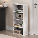 Furinno Basic 4-Tier Open Shelf Bookcase, Bookshelf, Storage Organizer, 7 x 17 x 35, White Furinno