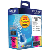 Brother Genuine High Yield Color Ink Cartridge, 3 Pack of LC20E, Replacement Color Ink Three Pack, Includes 1 Cartridge Each of Cyan, Magenta & Yellow, Page Yield Up to 1200 Pages/Cartridge, LC20E Brother