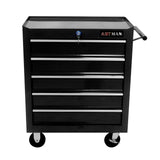 nifoti 5 Large Drawers Tool Cart on Wheels,Rolling Tool Chest Tool Storage,Drawers Rolling Tool Trolley Organizer Tool Case for Garage, Warehouse, Workshop, Repair Shop (5 Large Drawers-29.3"H-Black) nifoti