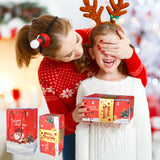 12pcs Surprise Gift Box Explosion, Merry Christmas Folding Bouncing Envelope (Red) BIXMK