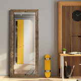 Wexford Home Barnwood Wood Full Length Mirror - Distressed Tonal Walnut (AR2-L05S) WEXFORD HOME