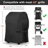 LBTING Grill Cover, 40-inch Heavy Duty 300D Oxford Waterproof Windproof UV Resistant BBQ Gas Grill Cover for Outdoor Barbecue Fit Most Brands Weber, Brinkmann, Char Broil, Holland LBTING