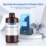 ANYCUBIC 3D Printer Resin, 365-405nm DLP UV-Curing Resin for Photon Ultra/Photon D2, High Precision and Fast Curing Craftsman Resin for DLP LCD SLA 3D Printing, 8K Capable (Grey, 1000g) ANYCUBIC