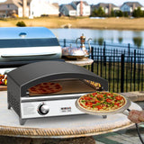 Mimiuo 25 Inch Outdoor Gas Pizza Oven, Portable Propane Pizza Oven with Large Baking Stone - Make 2 Pizzas At Once - Multifunctional Stainless Steel Grilling Stove to Cook Steak Meat Seafood Mimiuo