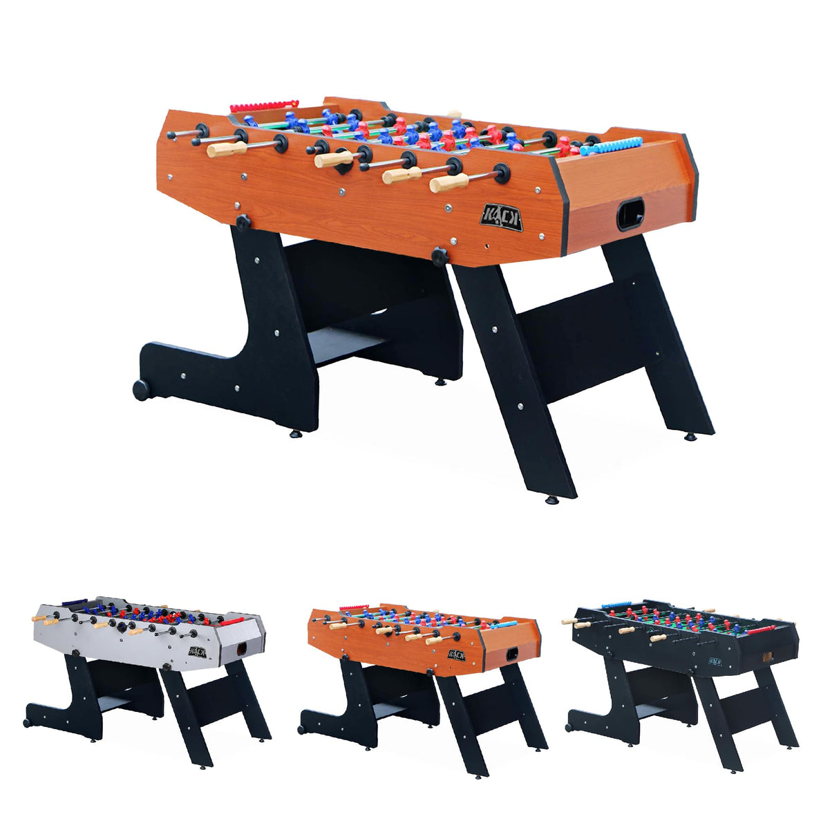 KICK Majesty 55" Folding Foosball Table (Brown) KICK