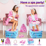 Kids Spa Kit for Girls Toy - Nail Polish Set for Girls Gifts 7-12 - Foot Spa Day Girl for Manicures Pedicure - Nail Art Salon Kit Christmas Birthday Gift for 6 7 8 9 10-12 Years Old (Kids Edition) Combaybe