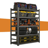 Notmise Metal Shelving, Garage Shelves Series, Heavy Duty Storage Shelf, Large Industrial Steel Racks for Garage, Basement and Factories, Multifunctional Utility Shelving Unit Notmise