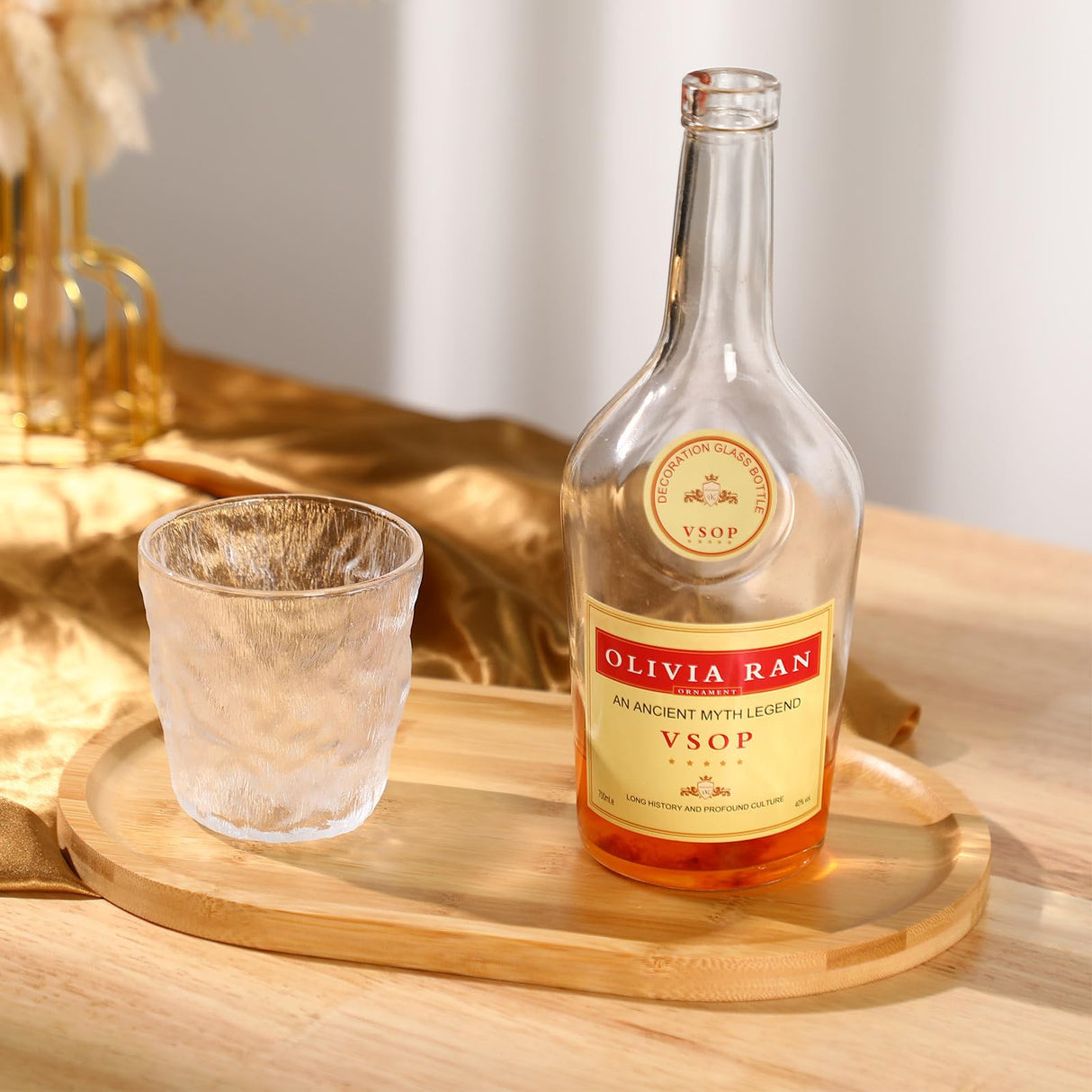 Tanlade 4 Pieces 12 x 7.5 Inch Wooden Serving Tray, Oval Serving Tray Rustic Wood Trays for Crafts Large Decorative Wooden Serving Platter for Tea Coffee Table Food Kitchen Dessert Veggie (Bamboo) Tanlade