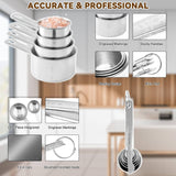 WEPSEN Hand Mixer Electric Mixing Bowls Set, 5 Speeds Handheld Mixer with 4 Nesting Stainless Steel Mixing Bowl, Measuring Cups Spoons 200W Kitchen Blender Whisk Beater Baking Supplies For Beginner WEPSEN