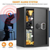 3.0 Cub Large Home Safe Fireproof Waterproof, Digital Firep roof Safe Box With Fireproof Bag, Combination Lock and Alarm Systerm, Fire Safes for Home Documents Money Valuables Bukumo