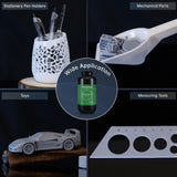 Uniformation PLA Plant-Based Resin Biodegradable UV Curing Resin 405nm for LCD 3D Printer, Low Odor,High Precision (ABS White, 1000g) Uniformation