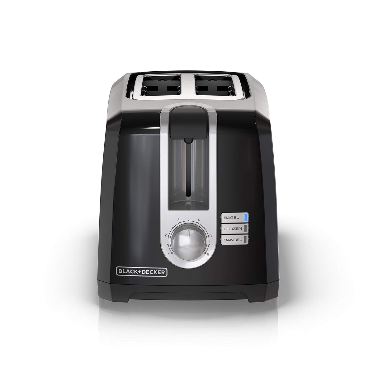 BLACK+DECKER 2-Slice Toaster, T2569B, Extra Wide Slots, 6 Shade Settings, 850 Watts, Crub Tray, Cancel Button BLACK+DECKER