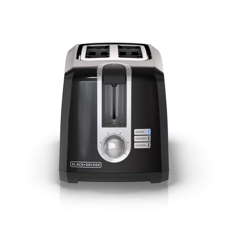 BLACK+DECKER 2-Slice Toaster, T2569B, Extra Wide Slots, 6 Shade Settings, 850 Watts, Crub Tray, Cancel Button BLACK+DECKER