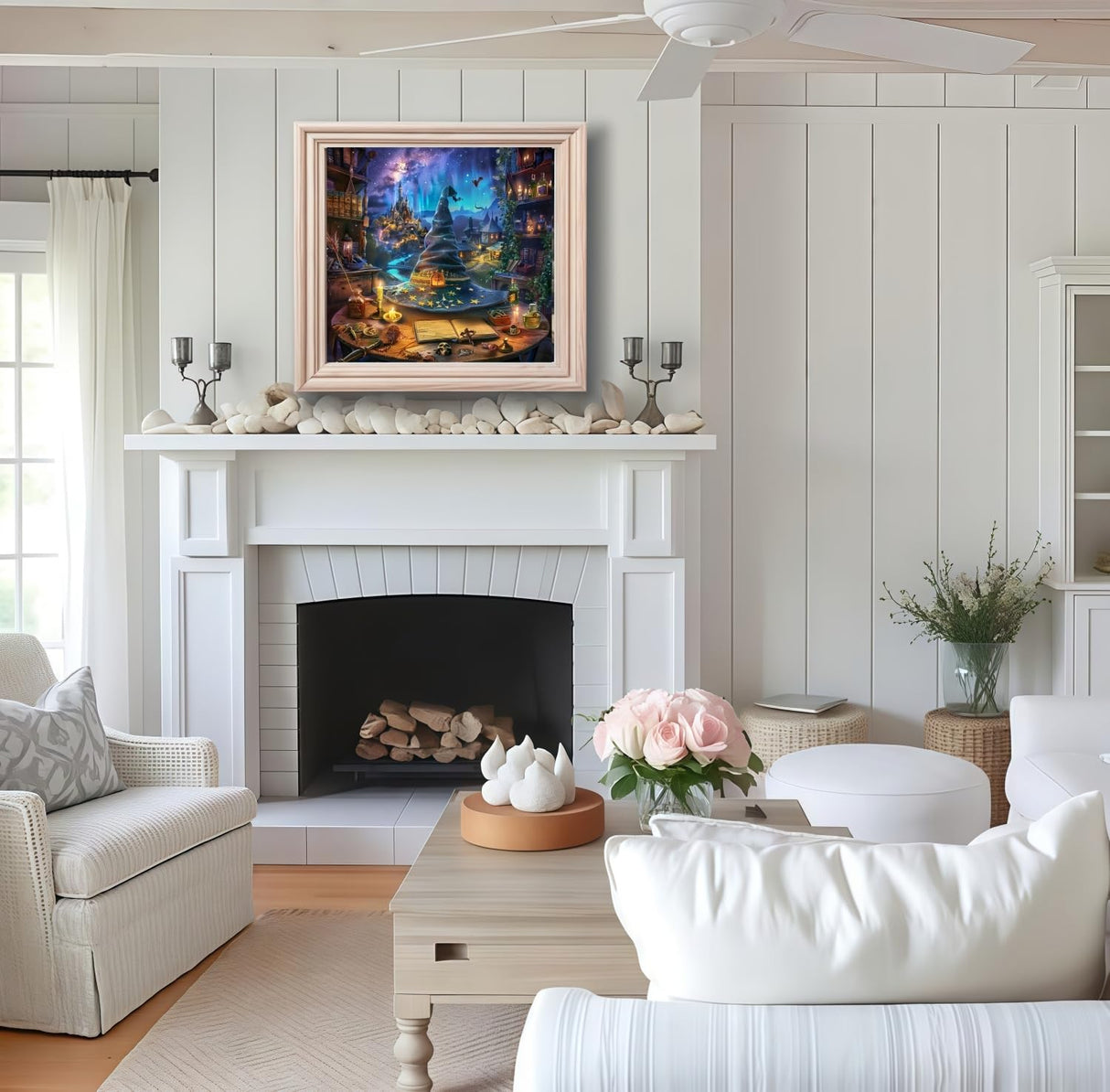 BYGFHLYW 5D Diamond Painting Kits for Adults, Magical Hat Diamond Art Kits for Adults Beginner, DIY Full Drill Diamond Dot Gem Painting for Home Wall Decor 13.7x13.7 inch BYGFHLYW