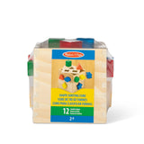 Melissa & Doug Shape Sorting Cube - Classic Wooden Toy With 12 Shapes - Kids Shape Sorter Toys For Toddlers Ages 2+ Melissa & Doug