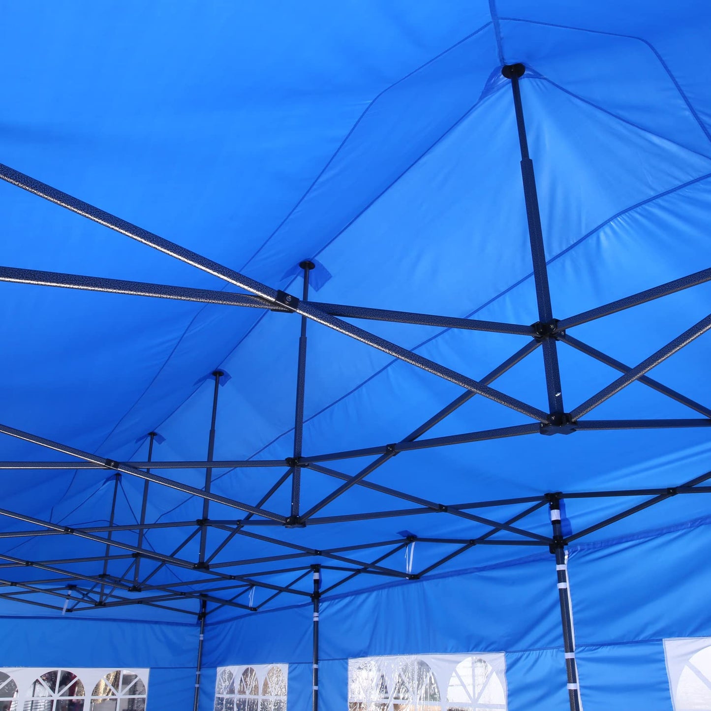 COBIZI 10x30 Pop Up Canopy without Sidewall,Heavy Duty Canopy UPF 50+ All Season Wind Waterproof Commercial Outdoor Wedding Party Tents for Parties Canopy Gazebo with Roller Bag(10 x 30 ft Bl - WoodArtSupply