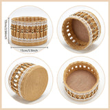 FREEBLOSS Macrame Cord Woven Basket Kit for Beginners Storage Basket DIY Storage Bins Basket Making Supplies DIY Basket Organizer for Bedroom FREEBLOSS