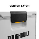 ToughBuilt XL Cooler, Stackable 38 Quart Hard Shell Chest for StackTech Boxes and Totes, White ToughBuilt