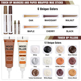 Furniture Repair Kit Wood Touch up Maker Restore Any Wood Furniture, Cover Surface Scratch for Wooden Floor Table, Filler Oak, Cabinet, Door, Veneer, DAIXISM