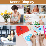 Silunkia 28 Sheets Shimmer White Cardstock 8.5 x 11 Craft Paper, 250gsm/92lb Premium Heavyweight Paper Card Stock for DIY Card Making, Greeting Cards, Business Cards, Wedding Invitations, Menus Silunkia