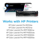 HP 206X Magenta High-yield Toner Cartridge | Works with HP Color LaserJet Pro M255, HP Color LaserJet Pro MFP M282, M283 Series | W2113X HP