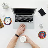 MBNTJHT 8 Pcs Halloween Diamond Art Coasters Kits with Cork Base, Horror Movie Diamond Painting Coasters with Holder, DIY Drink Coaster Art Crafts Supplies for Home Decor 4X4 Inch. MBNTJHT