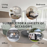 Dekmxas Recliner Sofa Set, Living Room Furniture Sets,Manaul Reclining Couch Green Corduroy Reclining Couch Living Room Sofa Set with 5 Recliner Seats/Cup Holders/Storage Console/Drop-Down Table Dekmxas