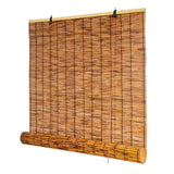 Bamboo Roll Up Shade Retro Bamboo Blinds 34 36 39 47 55 72 inch Wide Outdoor Roll Up Shades for Patio Waterproof Bamboo Roman Shades Privacy Sunshades Porch Blinds for Garden Balcony Home Decor KaulaTrinx