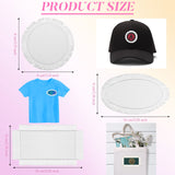 30 Pieces Sublimation Patches Fabric Iron on Blank Patches 3 Shapes Repair Patches Sublimation Blank Hat Patch for DIY Crafts, Caps Clothes Shoes Bags Backpacks Uniforms (Beige, White) Jutom