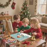 cviokrdu Christmas Paint by Numbers Kit for Kids with Frame - Wooden Easel, Snowman Paint by Numbers for Kids Ages 4 8 12, Easy Acrylic Oil Painting Kits for Home Wall Decoration 8x8 inch cviokrdu